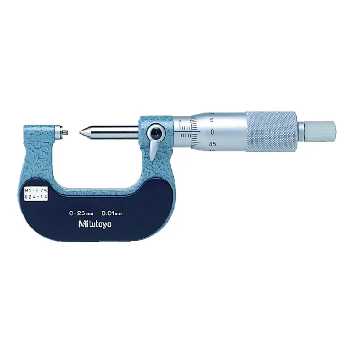 Panme Cơ Khí Đo Ngoài Đầu Nhọn 75-100mm, 5,5-7mm/4,5-3,5TPI Mitutoyo, 125-120